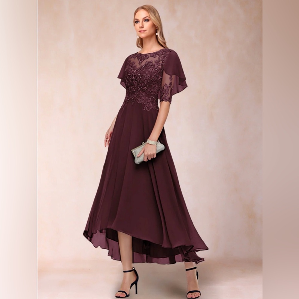 Burgundy formal dress